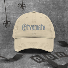 Load image into Gallery viewer, STYGMATA Distressed Dad Hat
