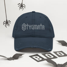 Load image into Gallery viewer, STYGMATA Distressed Dad Hat
